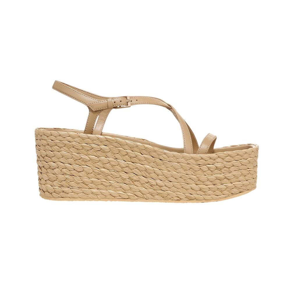 Vince Platform Raffia Sandals Size 6.5 - Picture 1 of 6